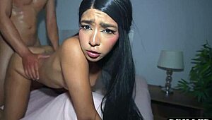 Submissive latina rides until exhausted in homemade video