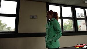 Does Luciana Lucy squirt from blowjob and doggystyle in pick up casting?