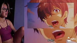 Baby, I can't sleep, watch porn with me as exotiqfox masturbates in POV, cum everywhere.