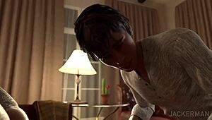 i'm convinced by my mom to fuck her big tits and ass