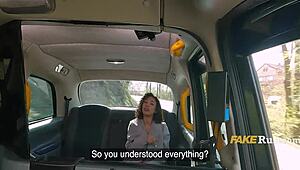 french ebony on a mission in car