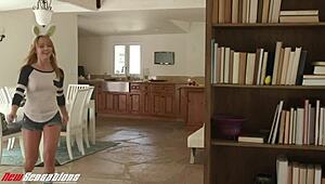 Step Sister Has A Special Easter Bunny Treat For Her Bro