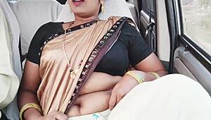 I fuck the Indian call girl in the car with dirty talk