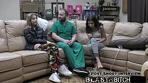 Daisy beans moans as her pussy gets cum blasted backstage