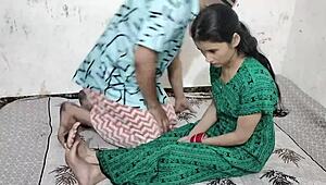 Intriguing homemade scene of indian couple celebrating new year night