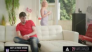 Blonde Lisi Kitty Rides Monster Cock In Tight Asshole