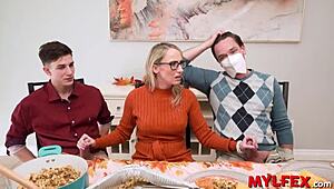 Grandpa Joins Orgy With Mother-In-Law And Others At Dinner!