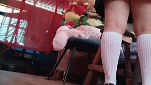 Hidden Stepfather Records Student In Upskirt Skirt