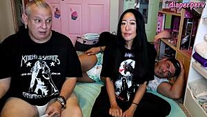 Answering diaper fetish questions backstage