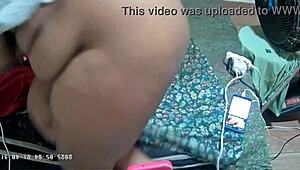 Hey, this huge tit mommy waits for her husband to leave and squirts with father-in-law