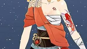 Girl in anime dances sexy, so cute and hot 😍