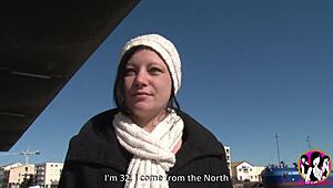 hot bitch caro showing off public then getting fucked hard