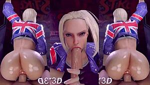 Cammy's enticing big tits and ass compilation video