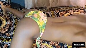 quick fuck with my skinny black stripper friend with curvy ass and tits