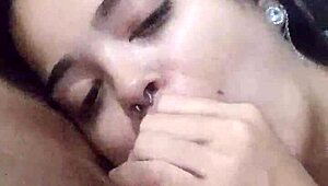 My submissive wife debora prado gives sloppy blowjob every night