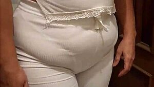 Blonde Whore's Bath Cumshot Surprise