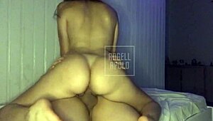 Watch naughty young girl with big ass get cumshots while sitting