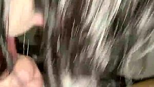 Enjoying some good sloppy head on this big black cock 😋