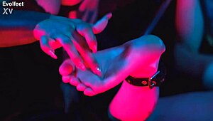 Bound Barefoot Toes Tickled In Fetish Session