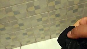 Blonde Whore's Bath Cumshot Surprise