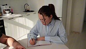 Fucked young teacher on her desk