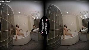 solo girl terry bliss often enjoys masturbating in vr with her shaved body