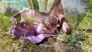 i turn sunbathing into wild public fuck