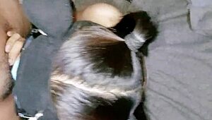 bebe girl gets a 2 pops cum in mouth cum in pussy