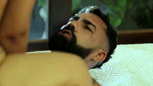 handsome masseur gives relaxing massage
