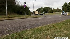 Public Amateur Isabel Dean Toys With Shaved Pussy