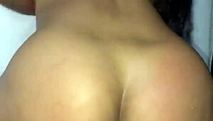 Young latina with natural big tits masturbating with dildo, so wet