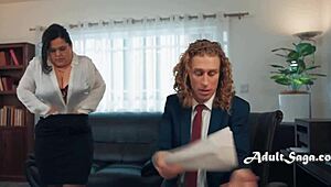 Wife Involved in Husband's Chubby Office Affairs with Colleagues