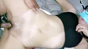 bebe girl gets a 2 pops cum in mouth cum in pussy