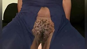 This Ebony Beauty Rides Huge Dildo Solo Masturbation