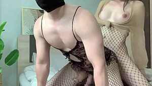 Oh man I was like pounding this asian ladyboy's dick so hard while she wore stockings, it was intense fucking!