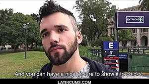 I'm a Straight Latin Boy Gettin Fucked by Gay Producer for Money in Pov