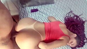 Rough latina teen gets bareback assfucking, only in the ass, intriguing contrast