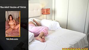 Teen step sister discovers big cock in homemade virginity loss