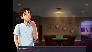 Summertime Saga 09 - Busty College Blonde Gets Her Yummy Pussy Fucked Hard - Porn Game