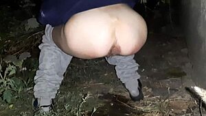 Stepmom Caught Pissing And Masturbating Outdoors