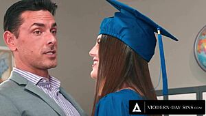 Student Fiona Frost Swallows Teacher's Cum