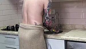 i got home from work and had the naughty guy fuck me all over the house