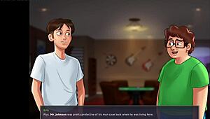 Summertime Saga 09 - Busty College Blonde Gets Her Yummy Pussy Fucked Hard - Porn Game