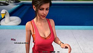 Dude Almost Gets Caught Flirting With Sexy Redhead In House Full Of Sluts - Summer Heat 04 3D Hentai Porn Game