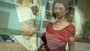 Dude Almost Gets Caught Flirting With Sexy Redhead In House Full Of Sluts - Summer Heat 04 3D Hentai Porn Game