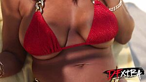 Ebony Queen Cheats on Husband with Sexy Blonde Babysitter Coco Lovelock and August Skye