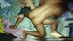 chubby pinay asian gets fucked in bedroom while husband works