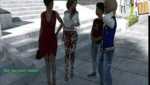 wife and stepmother in homemade game with big tits and ass 😍