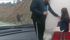 old man fucks poor young slut for money!