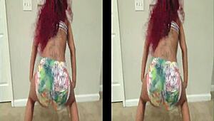 Ebony Twerk Ass Shaking Booty Dance